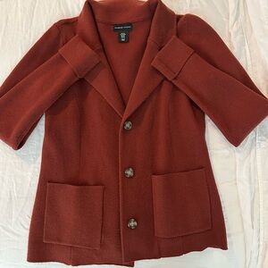 Brick Red Blazer Jacket